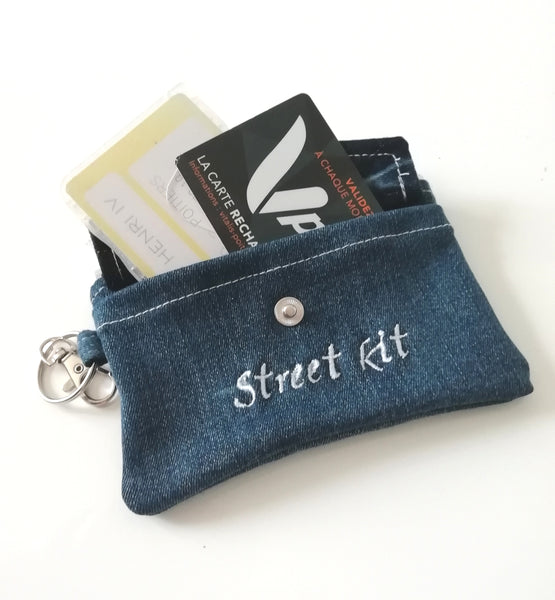 pochette de rangement en jean recyclé : Street kit